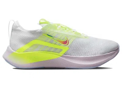 Pre-owned Nike Zoom Fly 4 (women's) Sneakers In White/barely Green/volt