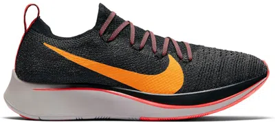 Pre-owned Nike Zoom Fly Flyknit (women's) Sneakers In Black/flash Crimson/orange Peel