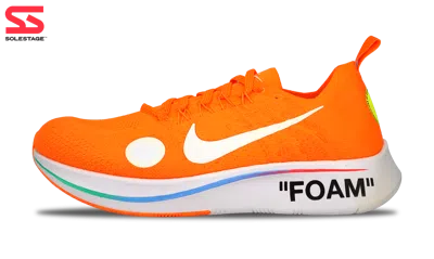 Pre-owned Nike Zoom Fly Mercurial X Off-white Total Orange 2018 (ao2115-800) Men Size 8-11