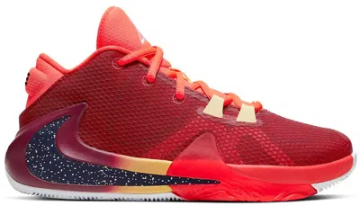 Pre-owned Nike Zoom Freak 1 Sneakers In Noble Red/blackened Blue/bright Crimson In Multi