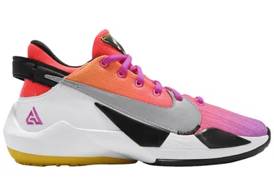 Pre-owned Nike Zoom Freak 2 Bright Crimson Fire Pink Sneakers In Bright Dark Red/flame Pink/white