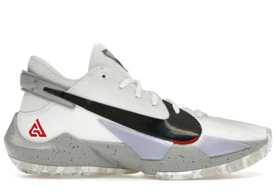 Pre-owned Nike Zoom Freak 2 Cement Sneakers In White/university Red In Multi