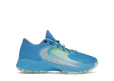 Pre-owned Nike Zoom Freak 4 Birthstone Sneakers In Laser Blue/light Menta/glacier Blue