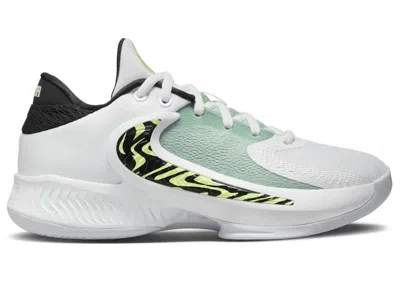Pre-owned Nike Zoom Freak 4 Greek Coastline Sneakers In White/black/barely Volt