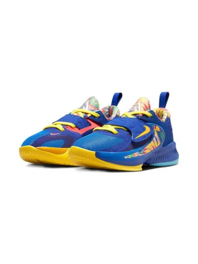 Nike Kids' Zoom Freak 4 "kaleidoscope" Sneakers In Blue