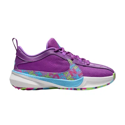 Pre-owned Nike Zoom Freak 5 Gs 'alphabet Bros' | Purple | Kid's Size 5