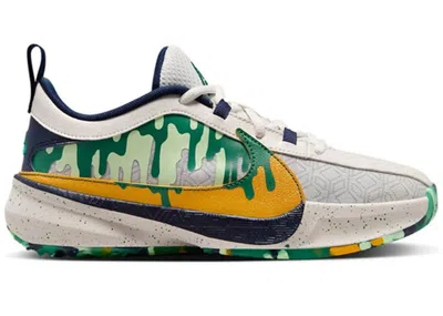 Pre-owned Nike Zoom Freak 5 Welcome To Camp Sneakers In Wolf Grey/university Gold/phantom