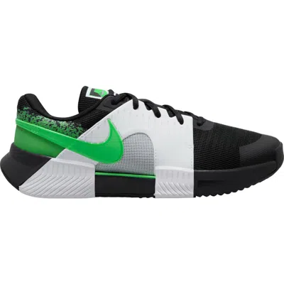 Nike Zoom Gp Challenge Clay Court Tennis Shoe In Black/poison Green/white