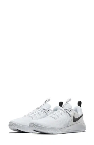 Nike Zoom Hyperace 2 Volleyball Shoe In White/black