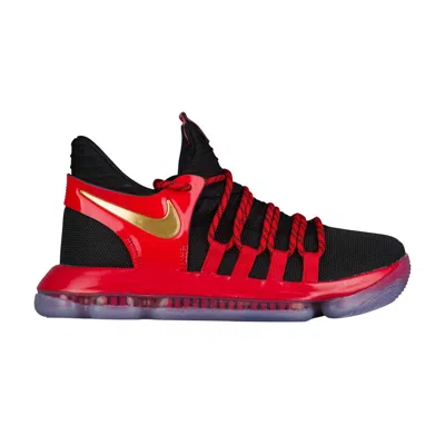 Pre-owned Nike Zoom Kd 10 Le Gs 'bred' | Kid's Size 7