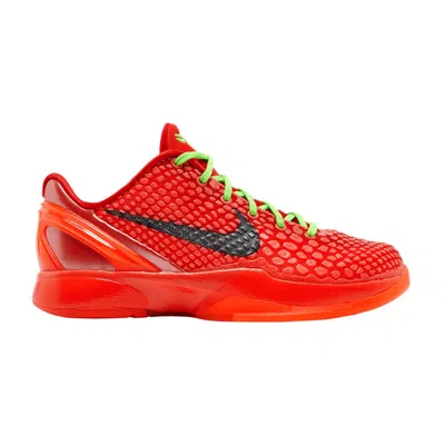 Pre-owned Nike Zoom Kobe 6 Gs 'reverse Grinch' | Red | Kid's Size 6.5