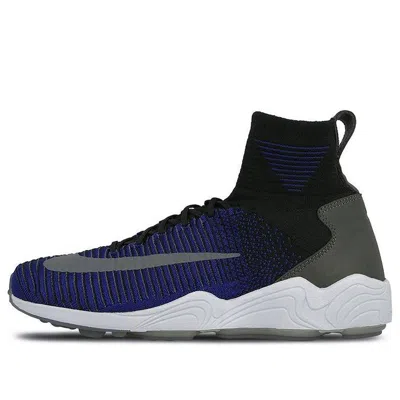 Nike Zoom Mercurial 11 Flyknit 'black Deep Royal Blue'