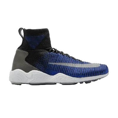 Pre-owned Nike Zoom Mercurial 11 Flyknit 'black Deep Royal Blue'