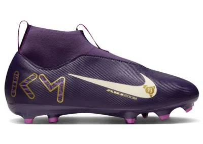 Pre-owned Nike Zoom Mercurial Superfly 10 Academy Fg/mg Kylian Mbappé Sneakers In Grand Purple/pale Ivory