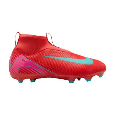 Pre-owned Nike Zoom Mercurial Superfly 10 Academy Mg Gs 'mad Energy Pack' | Red | Kid's Size 3.5