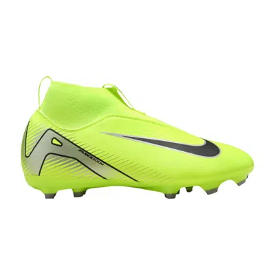 Pre-owned Nike Zoom Mercurial Superfly 10 Academy Mg Gs 'mad Voltage Pack' | Green | Kid's Size 3.5