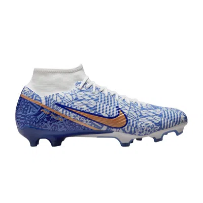 Pre-owned Nike Zoom Mercurial Superfly 9 Academy Cr7 Mg 'azulejo' | Blue | Men's Size 8.5