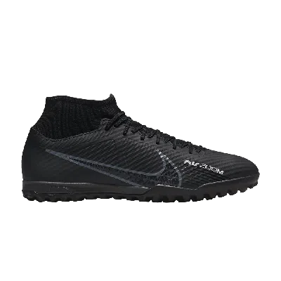Pre-owned Nike Zoom Mercurial Superfly 9 Academy Tf 'black Dark Smoke Grey'