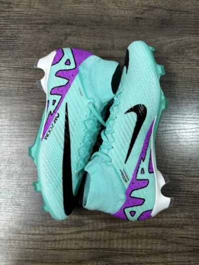 Pre-owned Nike Zoom Mercurial Superfly 9 Elite Fg Hyper Turquoise Dj4977-300 Mens 4.5-12 In Green