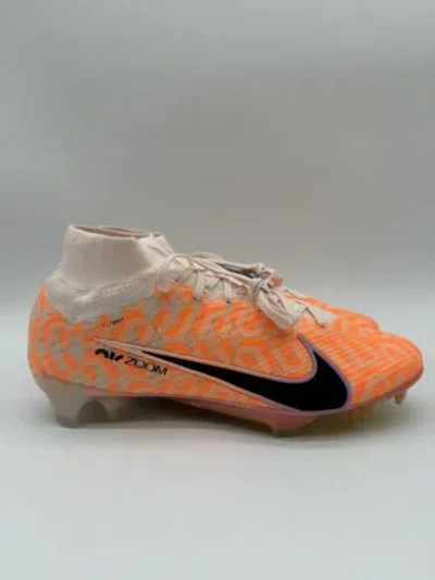 Pre-owned Nike Zoom Mercurial Superfly 9 Elite Nu Fg Guava Soccer Dz3457-800 Men's 8.5 In Orange