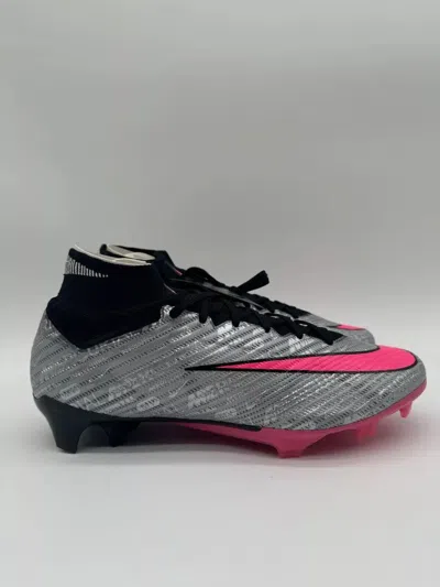 Pre-owned Nike Zoom Mercurial Superfly 9 Elite Xxv Fg 25th Cleats Fb8397-060 Men's Size 9 In Silver