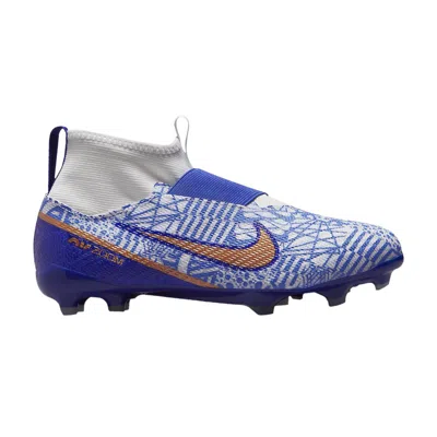 Pre-owned Nike Zoom Mercurial Superfly 9 Pro Cr7 Fg Gs 'azulejo' | Blue | Kid's Size 5.5