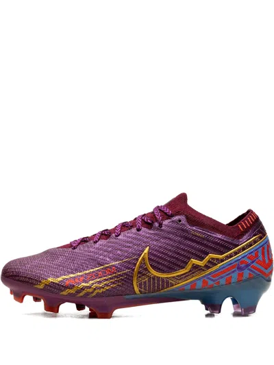 NIKE ZOOM MERCURIAL VAPOR 15 ELITE KM FG CLEATS "MBAPPE DARK BEETROOT" SNEAKERS