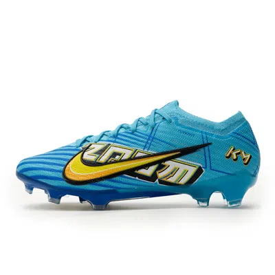 Pre-owned Nike Zoom Mercurial Vapor 15 Elite Km Fg Men's Soccer Shoes Football Dr9996-400 In Blue