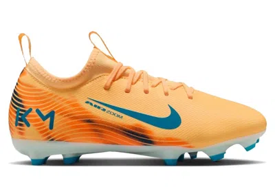 Pre-owned Nike Zoom Mercurial Vapor 16 Academy Fg/mg Kylian Mbappé Sneakers In Melon Tint/igloo/neo Turquoise
