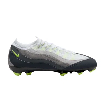 Pre-owned Nike Zoom Mercurial Vapor 16 Pro Fg Gs 'air Max 95 Neon' | Grey | Kid's Size 5.5