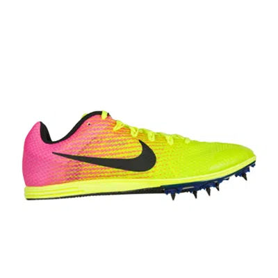 Pre-owned Nike Zoom Rival D 'volt Pink' | Multi-color | Men's Size 12.5 In Multicolor