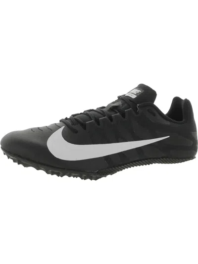 Nike Zoom Rival S 9 Mens Cleats Track Running & Training Shoes In Black