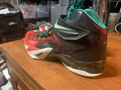 Nike Zoom Soldier Vii 8 'christmas' Red Black Sneaker, Size 11 Bnib 688579-016