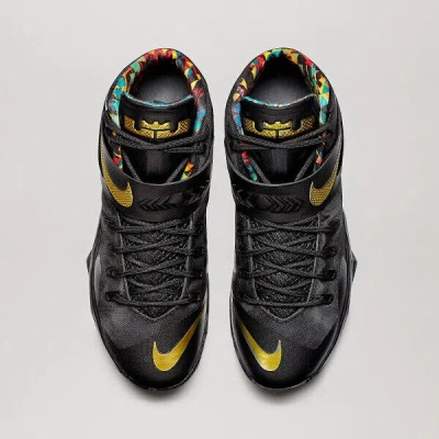 Pre-owned Nike Zoom Soldier Viii 8 Prm Size 11.5.black Gold. Watch The Throne. 688579-070