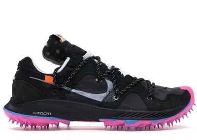Pre-owned Nike Zoom Terra Kiger 5 Off (women's) Sneakers In Black/metallic Silver/white