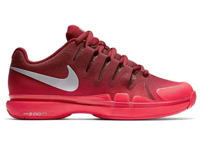 Pre-owned Nike Zoom Vapor 9.5 Tour (women's) Sneakers In Team Red/siren Red/metallic Silver In Multi