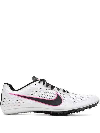 Nike Zoom Victory 3 "pure Platinum Pink Blast" Sneakers In Gray