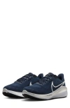 Nike Zoom Vomero 17 Road Running Shoe In Mid Navy/pure Platinum/black