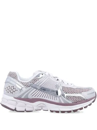 Nike Zoom Vomero 5 Leather And Rubber-trimmed Mesh Sneakers In Vast Grey Metallic Silver