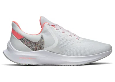Pre-owned Nike Zoom Winflo 6 (women's) Sneakers In Summit White/lava Glow