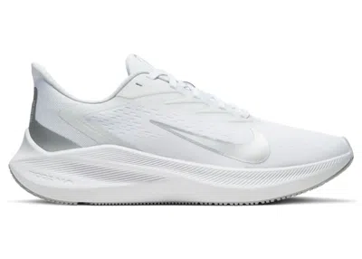Pre-owned Nike Zoom Winflo 7 (women's) Sneakers In Pure Platinum/metallic Silver