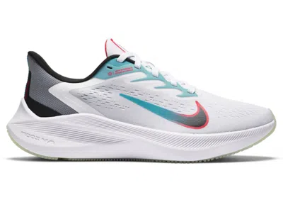 Pre-owned Nike Zoom Winflo 7 (women's) Sneakers In White/black/flash Crimson