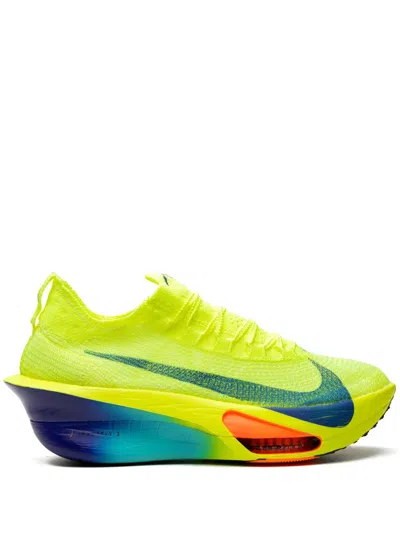 Nike Air Zoom Alphafly 3 Flyknit Sneakers In Green
