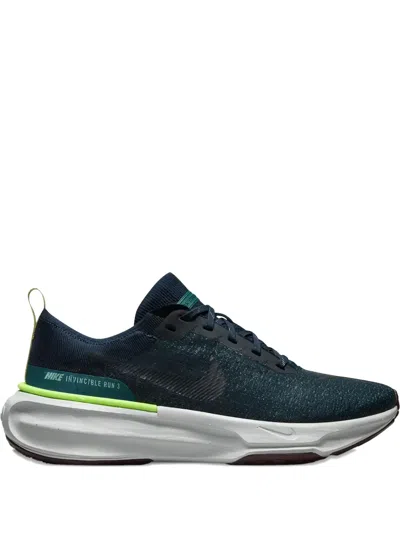 Nike Zoomx Invincible Run 3 Lace-up Sneakers In Green