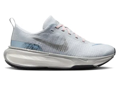 Pre-owned Nike Zoomx Invincible Run 3 Light Smoke Grey (women's) Sneakers In Photon Dust/psychic Blue/sail