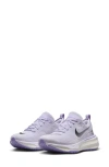 Nike Women's Invincible 3 Road Running Shoes (extra Wide) In Grape/ Lilac/ Black