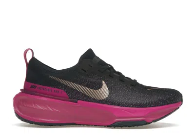 Pre-owned Nike Zoomx Invincible Run 3 (women's) Sneakers In Armory Navy Blue/vivid Grape/hot Fuchsia