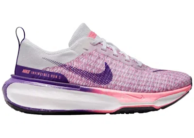 Pre-owned Nike Zoomx Invincible Run 3 (women's) Sneakers In White/coral Chalk/metallic Silver