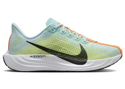 Pre-owned Nike Zoomx Pegasus Plus Life Lime (women's) Sneakers In Glacier Blue/black/light Lemon Twist