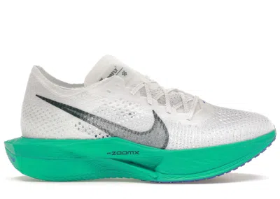 Pre-owned Nike Zoomx Vaporfly 3 Aquatone (women's) Sneakers In White/deep Jungle/jade Ice In Multi